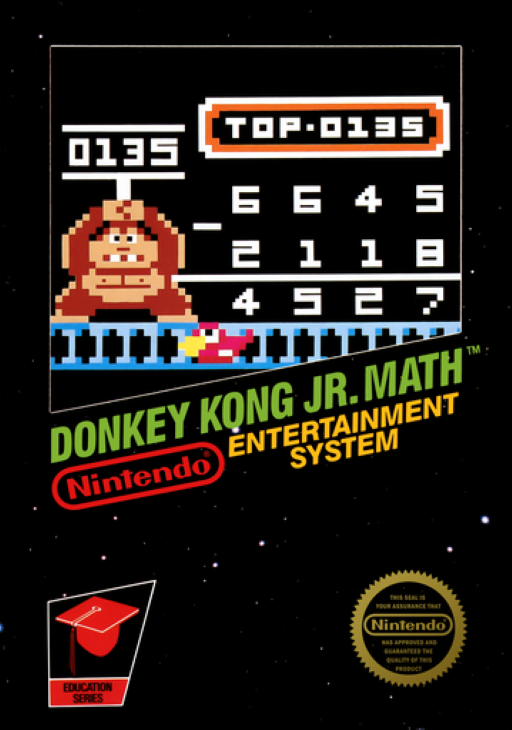 Donkey Kong Jr. Math (USA, Europe) box art